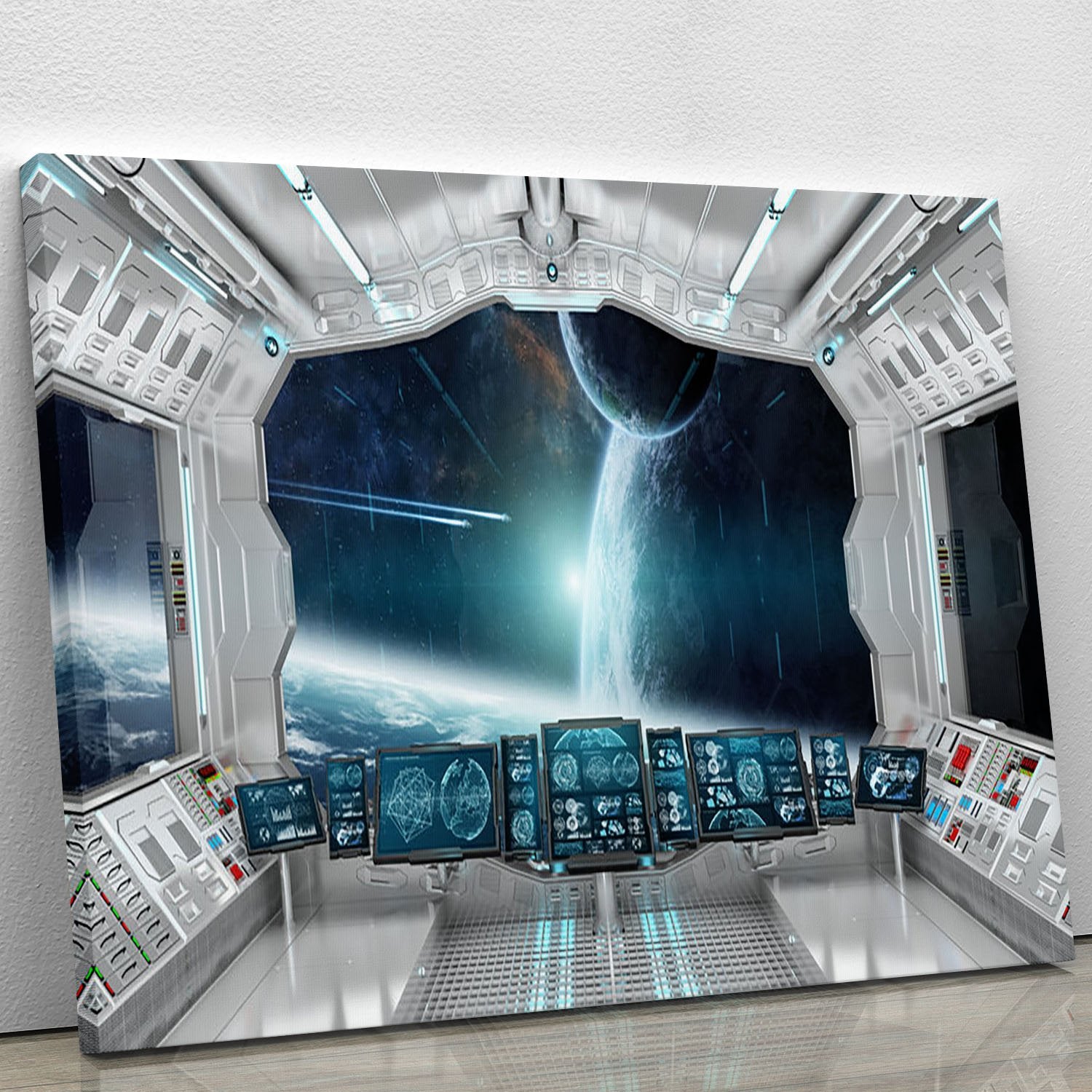 Spaceship Control Center Canvas Print or Poster
