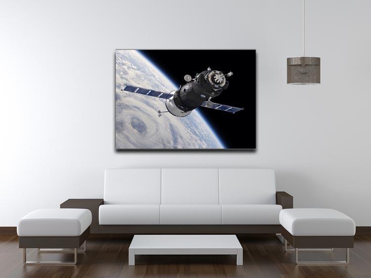 Spaceship Soyuz TMA at the Earth orbit Canvas Print or Poster - Canvas Art Rocks - 4
