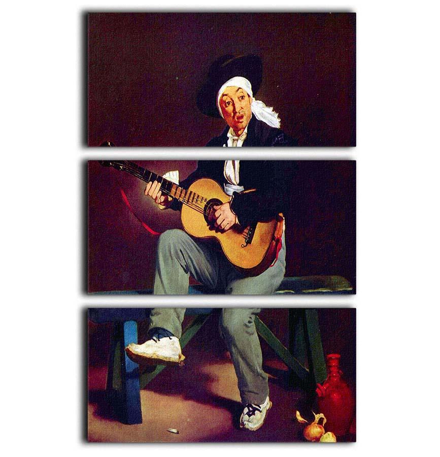 Spanish singer by Manet 3 Split Panel Canvas Print - Canvas Art Rocks - 1