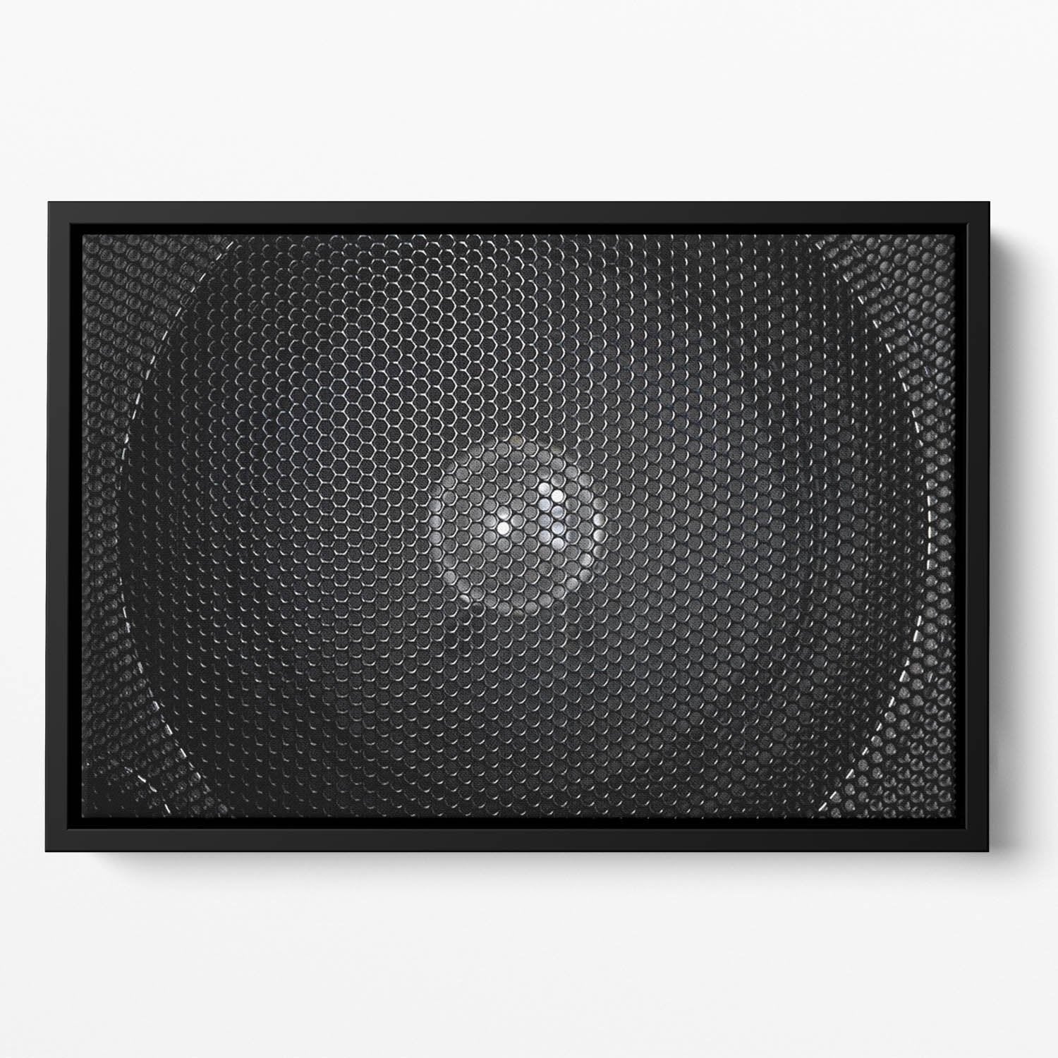 Speaker grill Floating Framed Canvas
