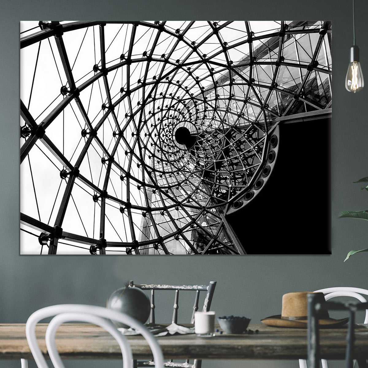 Spiral Architecture Structure Canvas Print or Poster