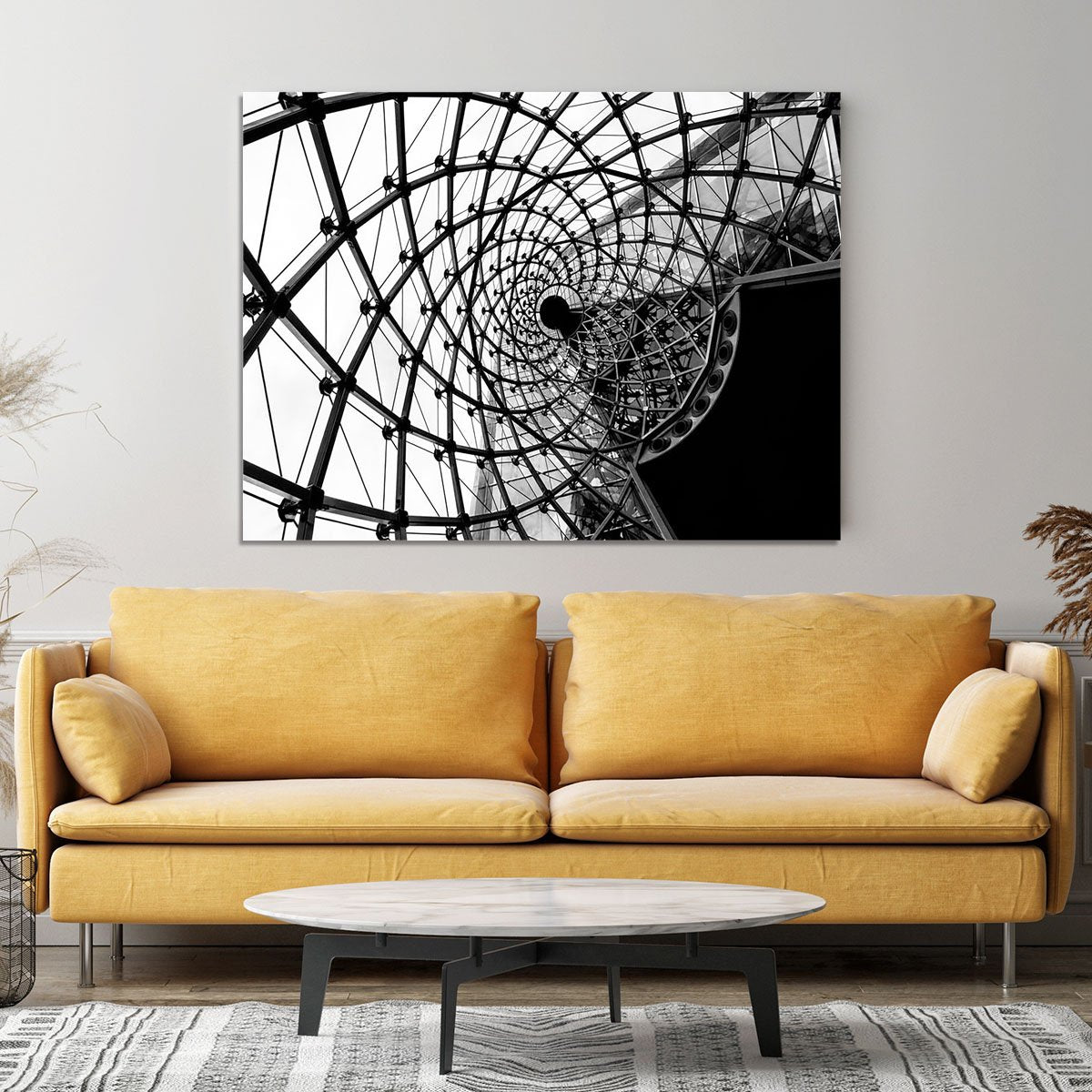 Spiral Architecture Structure Canvas Print or Poster