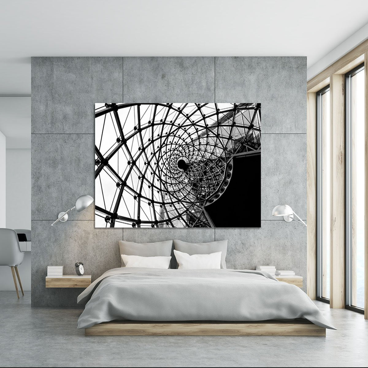 Spiral Architecture Structure Canvas Print or Poster