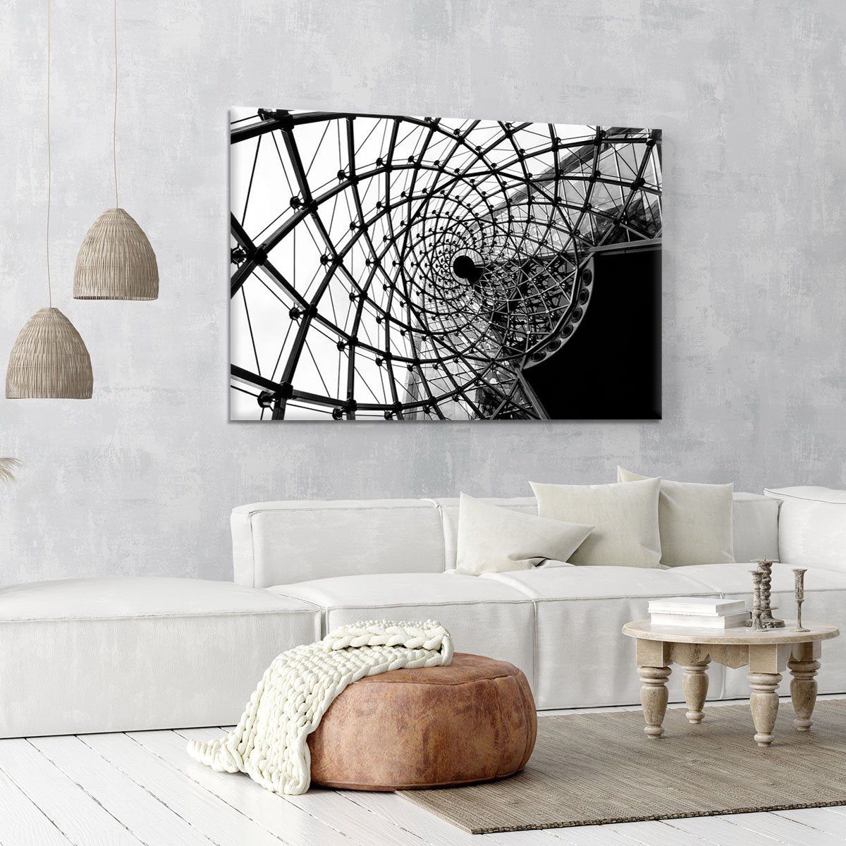 Spiral Architecture Structure Canvas Print or Poster