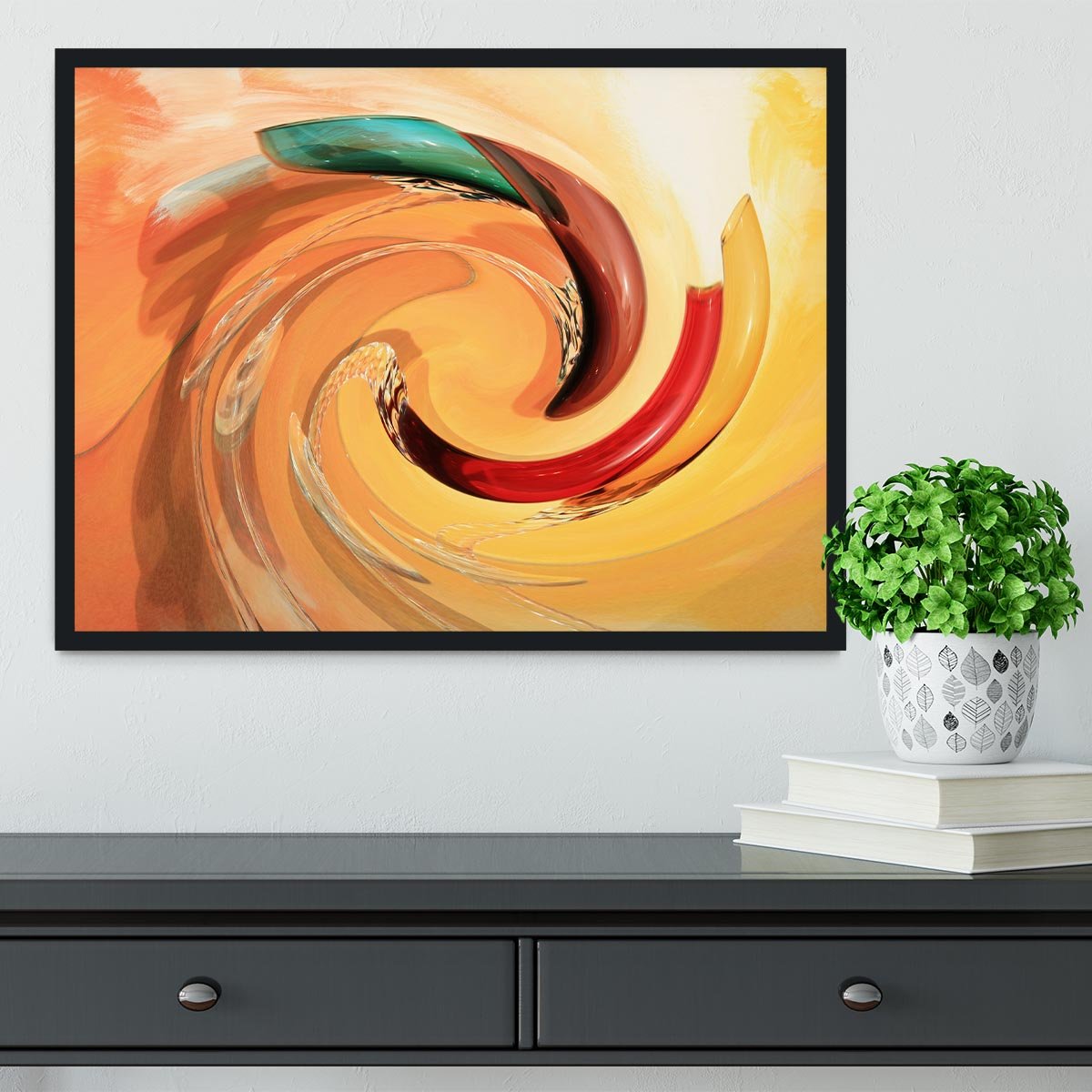 Spiral Framed Print - Canvas Art Rocks - 2