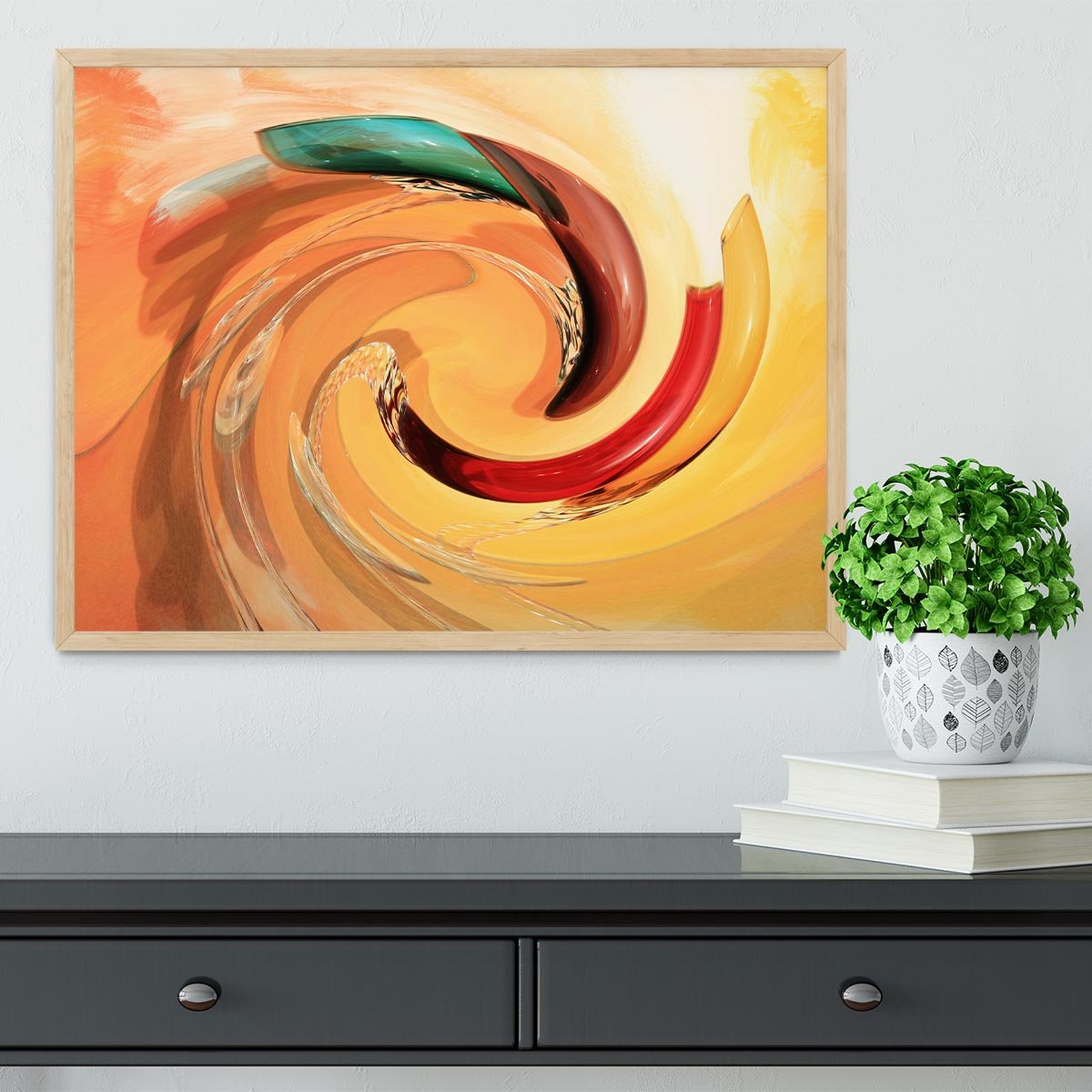 Spiral Framed Print - Canvas Art Rocks - 4