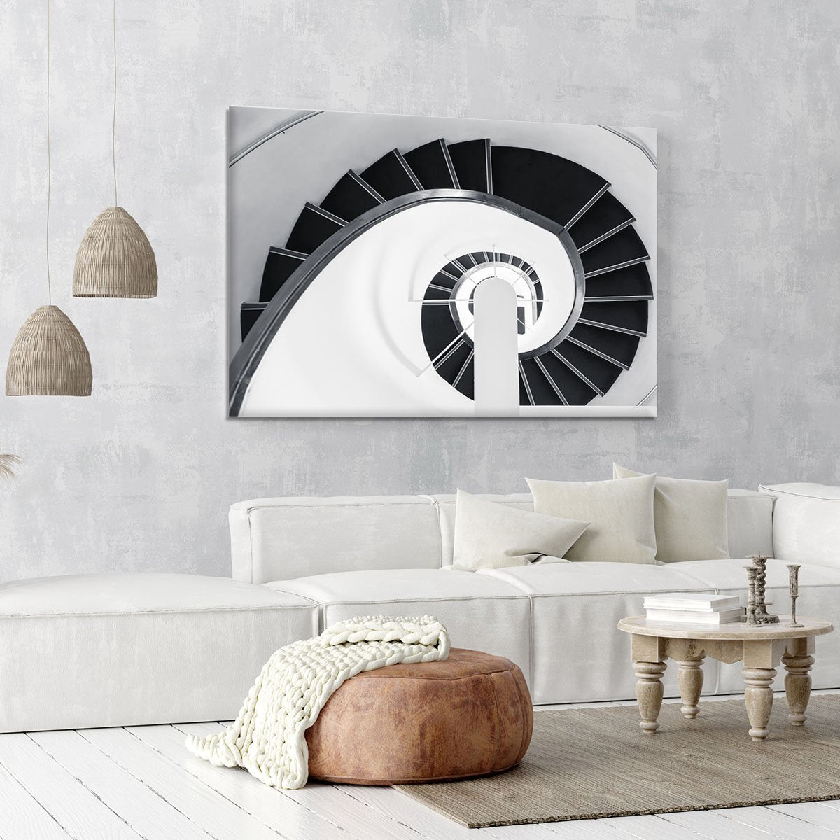 Spiral Staircase Canvas Print or Poster