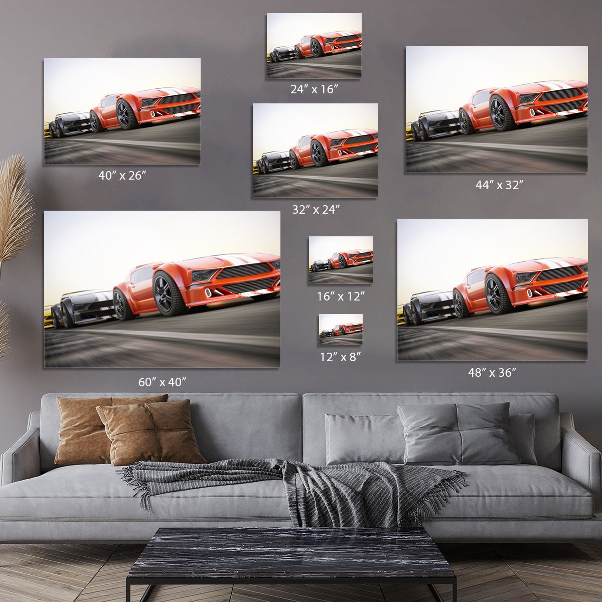 Sport Cars Racing Canvas Print or Poster
