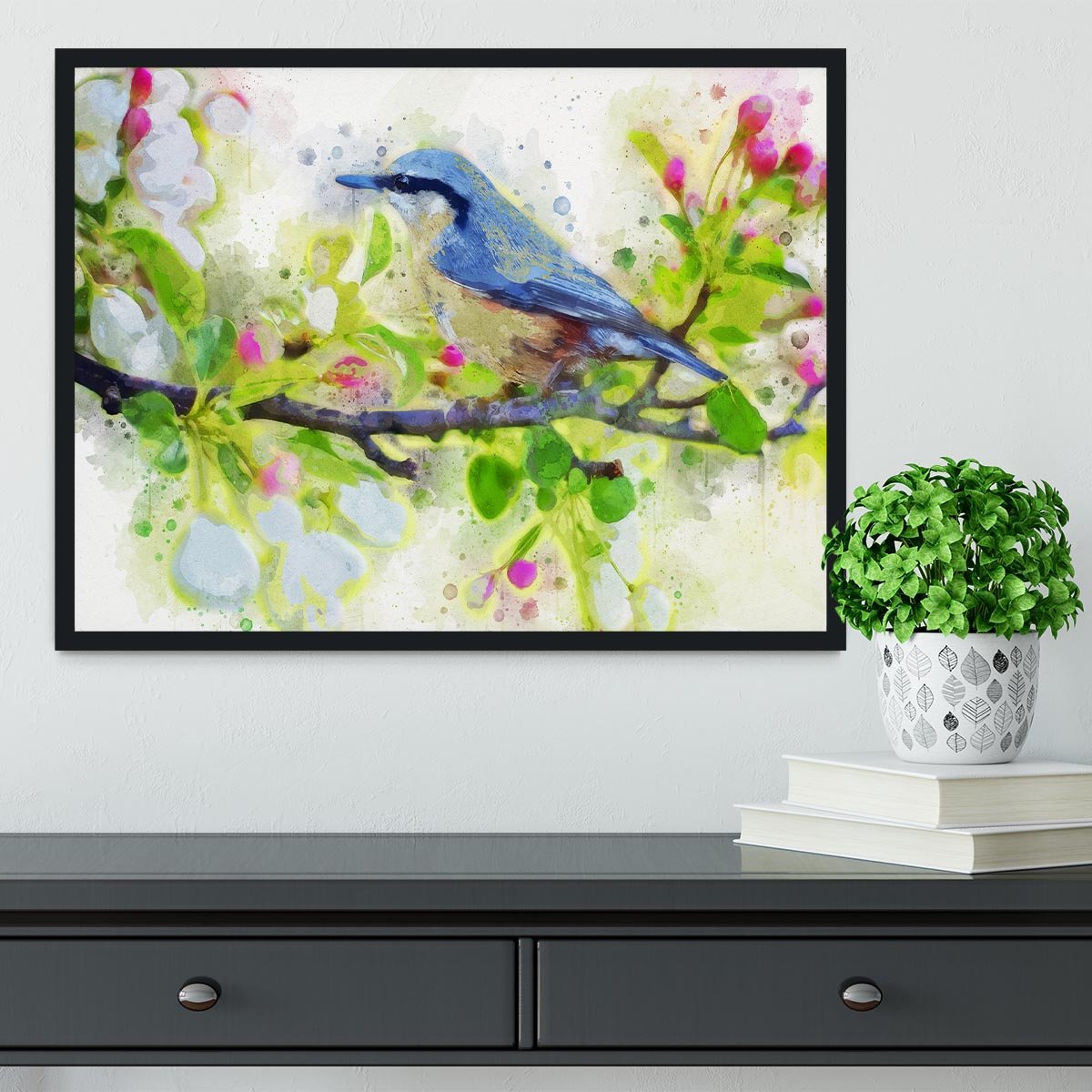 Spring Bird Framed Print - Canvas Art Rocks - 2