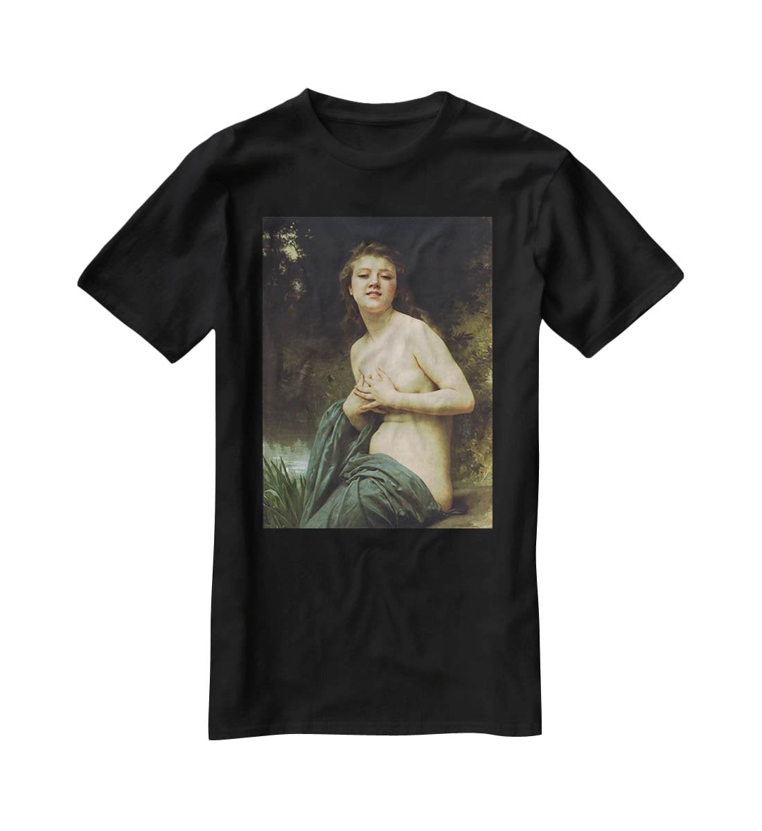 Spring Breeze By Bouguereau T-Shirt - Canvas Art Rocks - 1