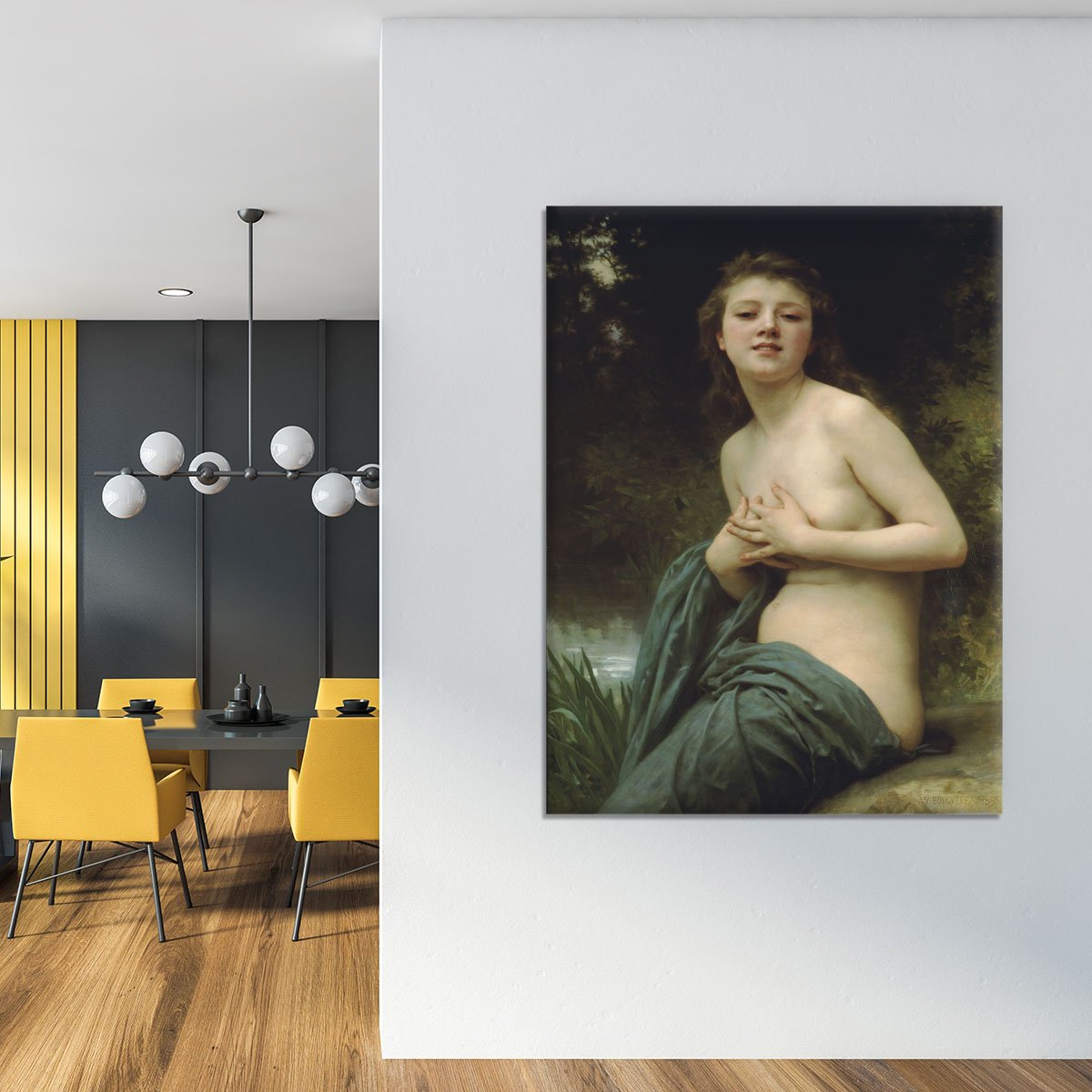 Spring Breeze By Bouguereau Canvas Print or Poster