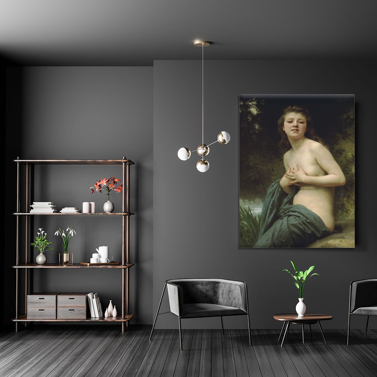 Spring Breeze By Bouguereau Canvas Print or Poster