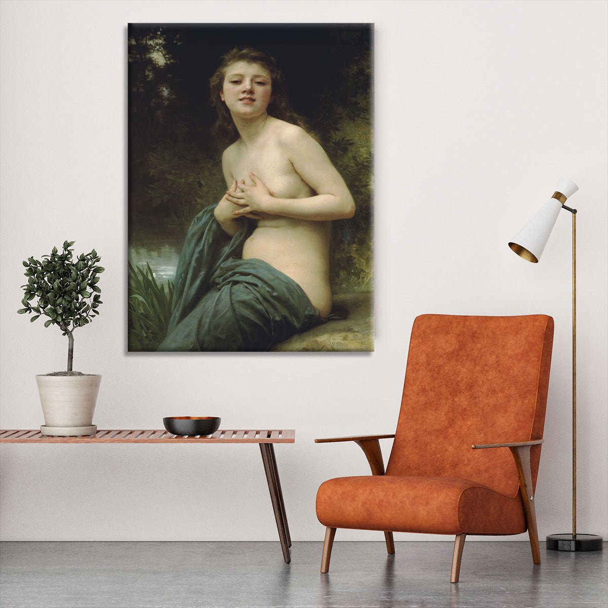 Spring Breeze By Bouguereau Canvas Print or Poster