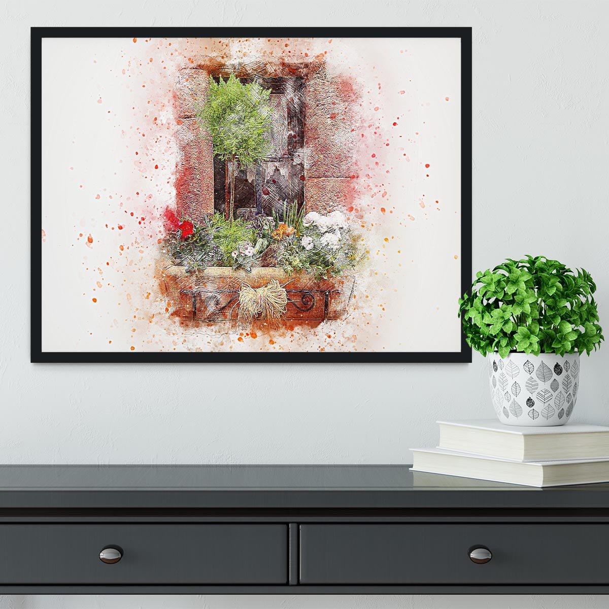 Spring Window Framed Print - Canvas Art Rocks - 2