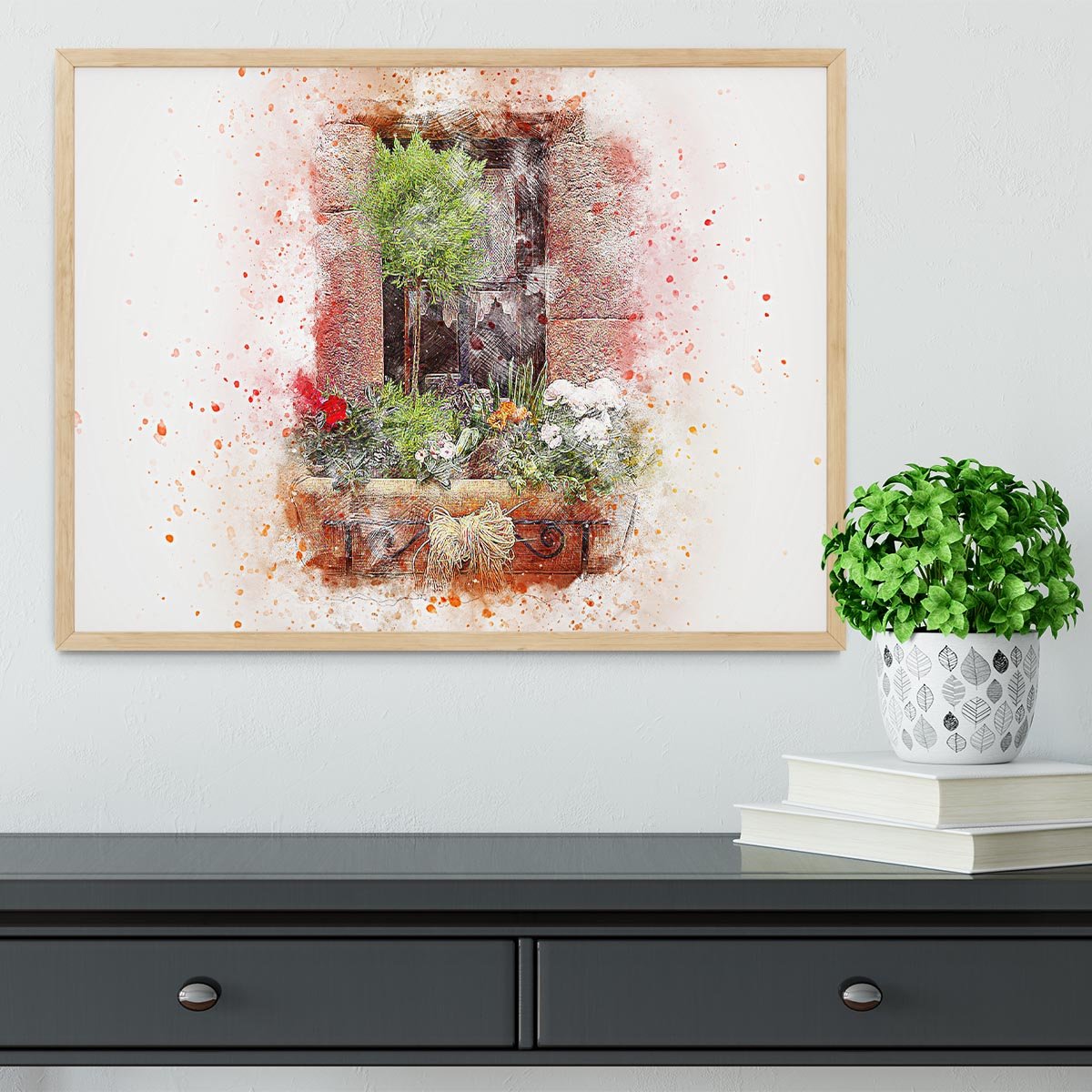 Spring Window Framed Print - Canvas Art Rocks - 4