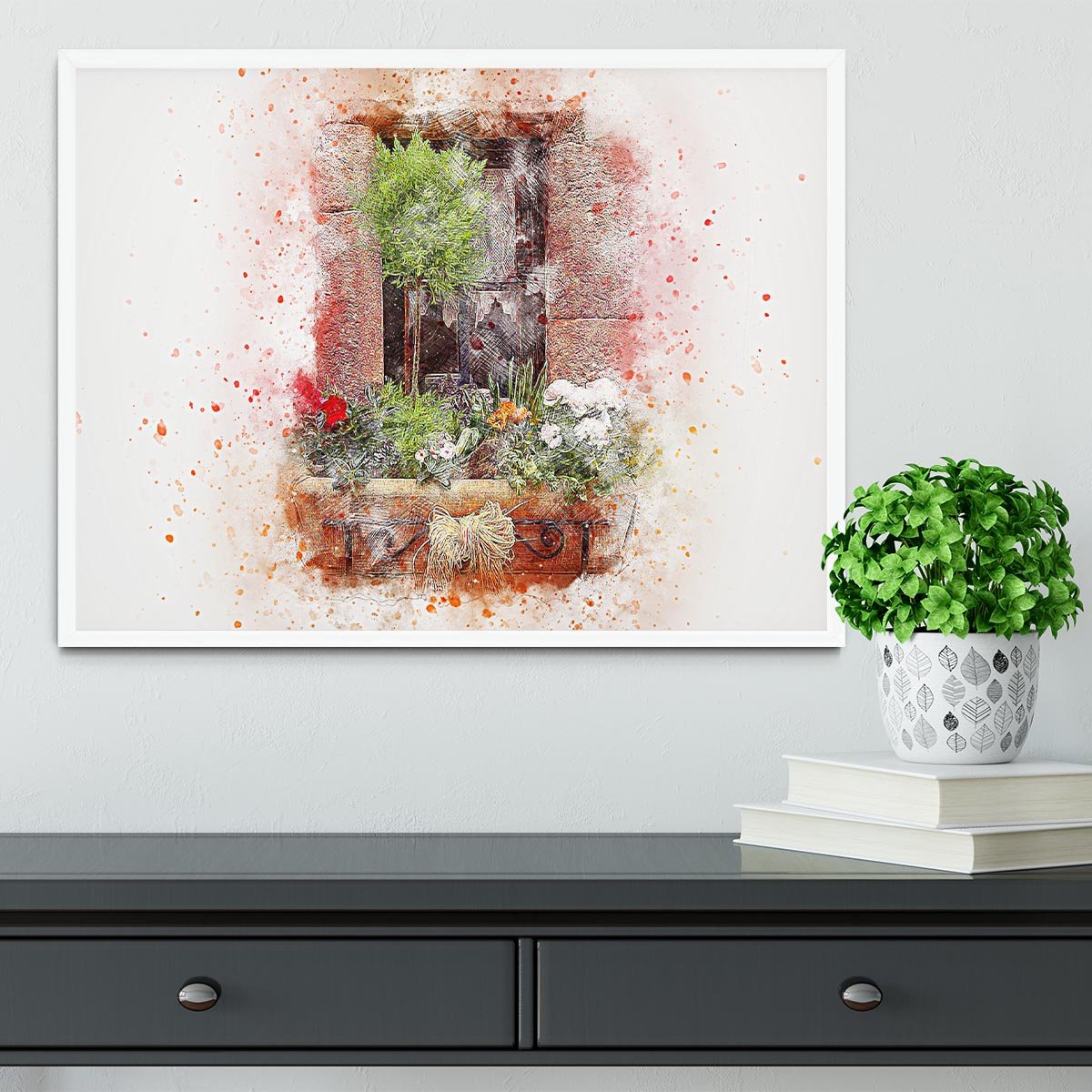 Spring Window Framed Print - Canvas Art Rocks -6