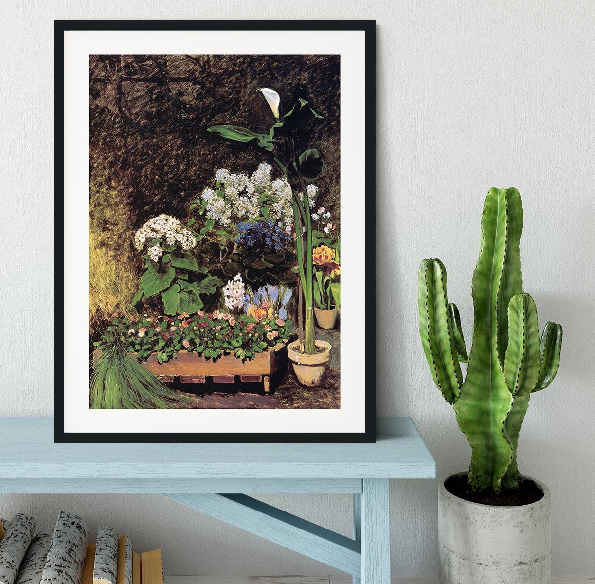 Spring flowers by Renoir Framed Print - Canvas Art Rocks - 1