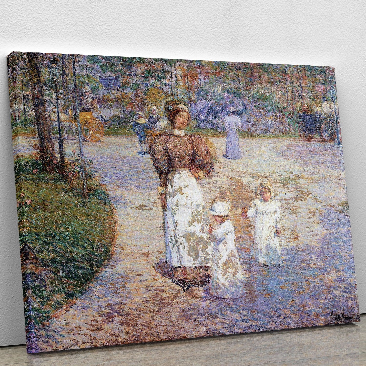 Spring in Central Park by Hassam Canvas Print or Poster