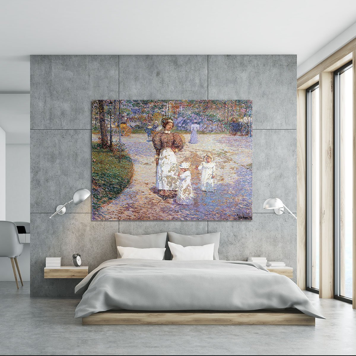 Spring in Central Park by Hassam Canvas Print or Poster