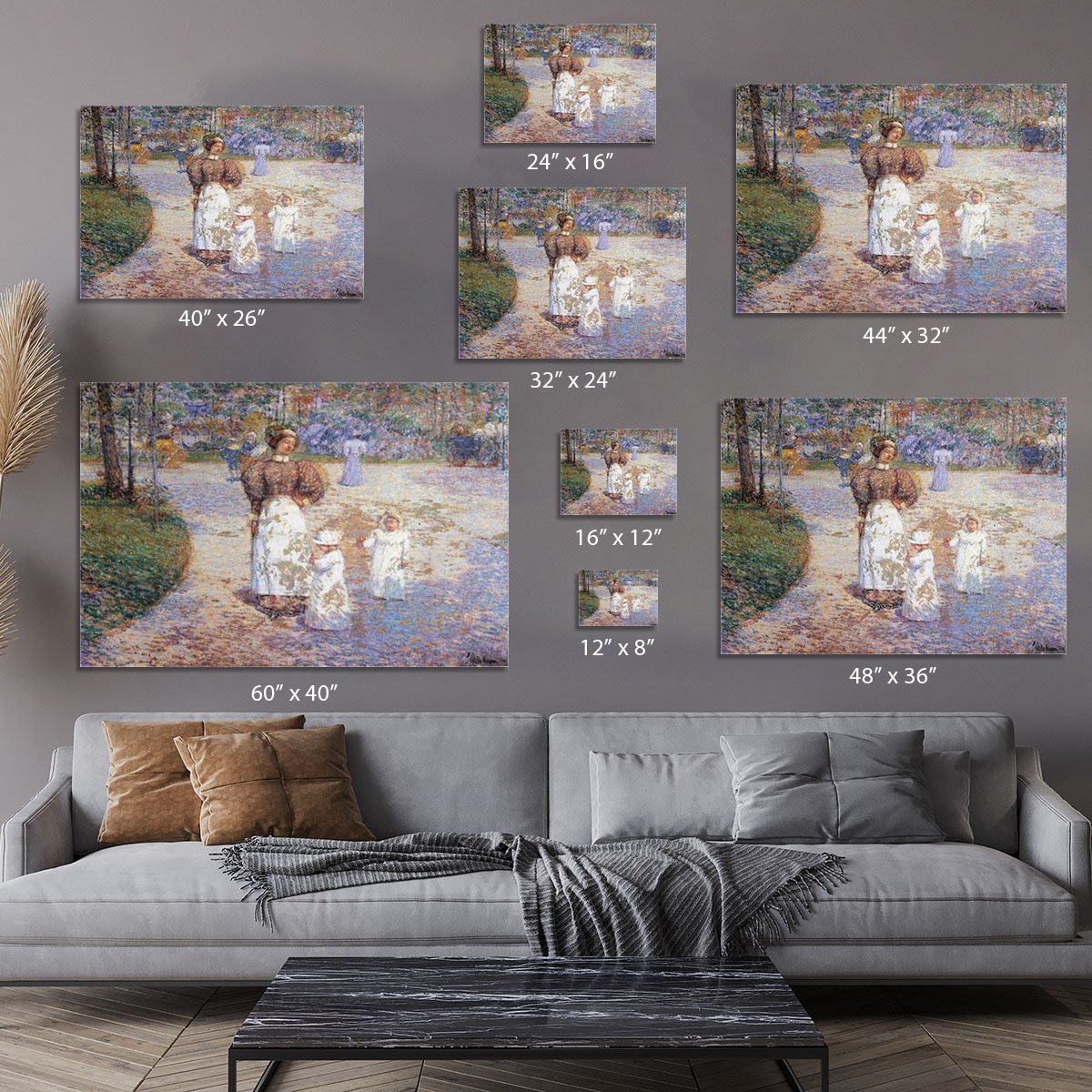 Spring in Central Park by Hassam Canvas Print or Poster