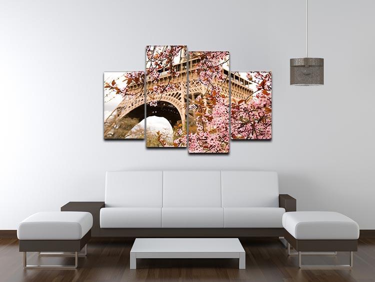 Spring in Paris 4 Split Panel Canvas  - Canvas Art Rocks - 3