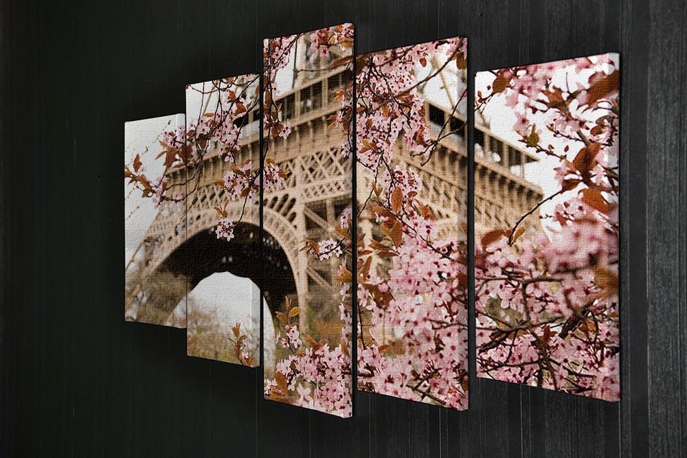 Spring in Paris 5 Split Panel Canvas  - Canvas Art Rocks - 2