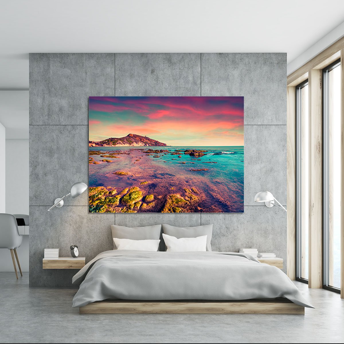 Spring sunset from the Giallonardo Canvas Print or Poster