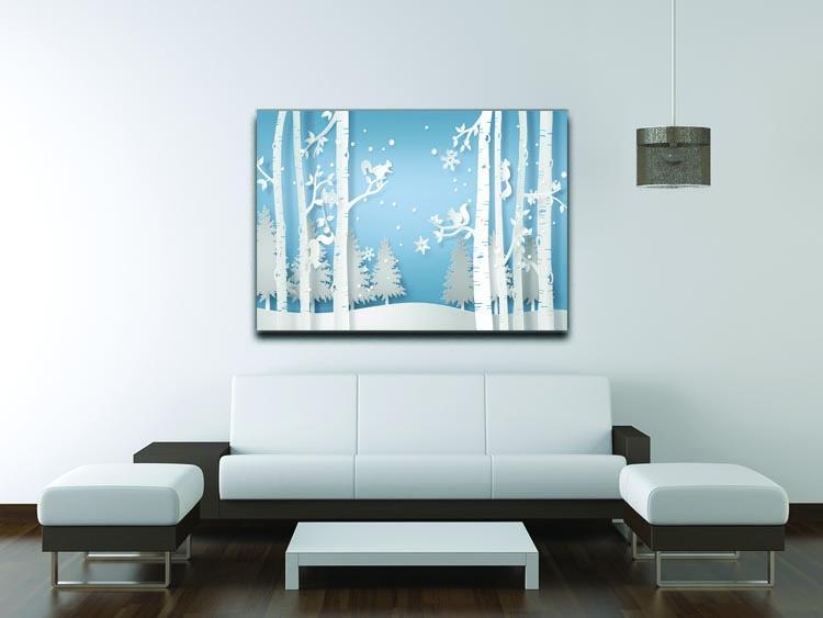 Squirrel Winter Scene Canvas Print or Poster - Canvas Art Rocks - 4