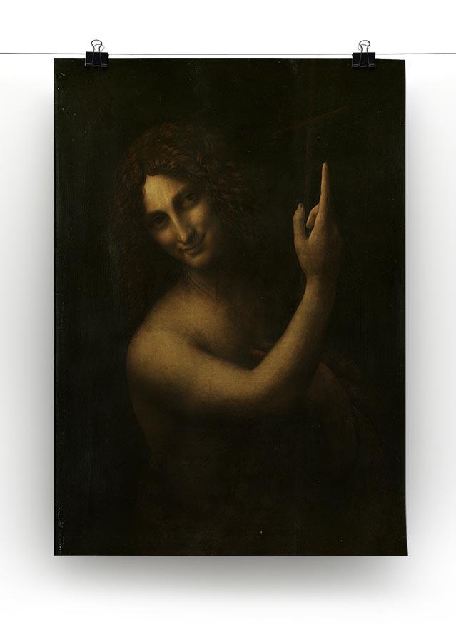 St. John the Baptist by Da Vinci Canvas Print & Poster - Canvas Art Rocks - 2