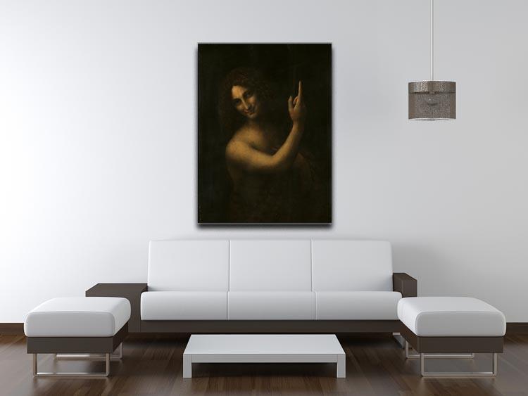 St. John the Baptist by Da Vinci Canvas Print & Poster - Canvas Art Rocks - 4