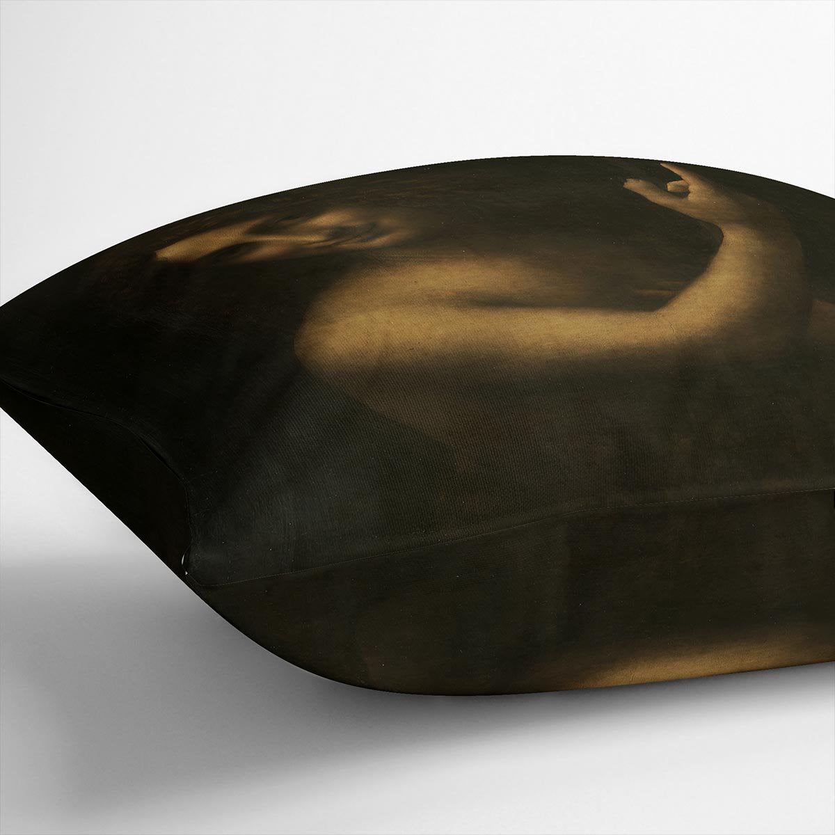 St. John the Baptist by Da Vinci Throw Pillow