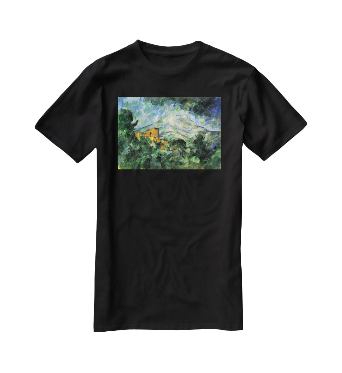St. Victoire and Chateau Noir by Cezanne T-Shirt - Canvas Art Rocks - 1