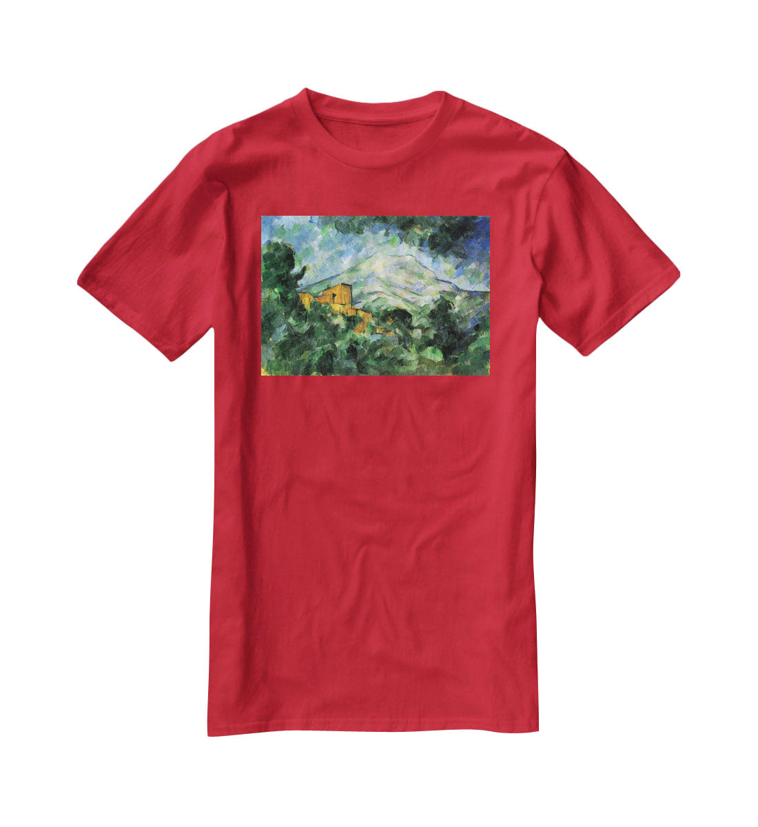 St. Victoire and Chateau Noir by Cezanne T-Shirt - Canvas Art Rocks - 4