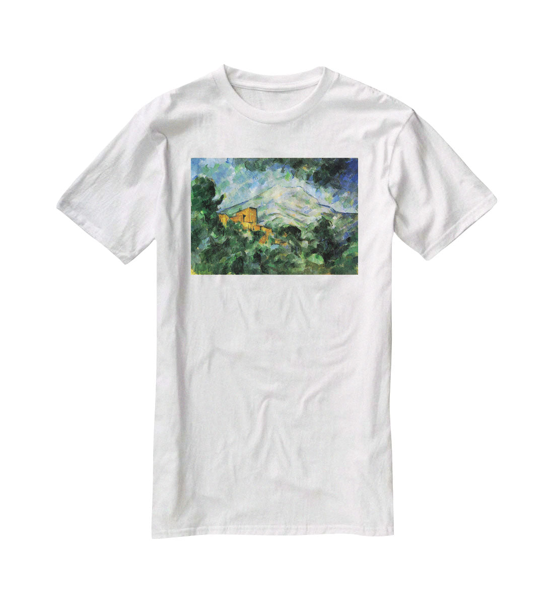 St. Victoire and Chateau Noir by Cezanne T-Shirt - Canvas Art Rocks - 5