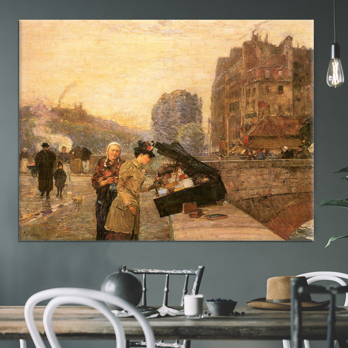 St Michel by Hassam Canvas Print or Poster