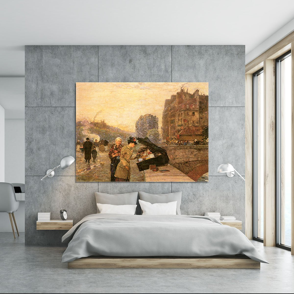 St Michel by Hassam Canvas Print or Poster