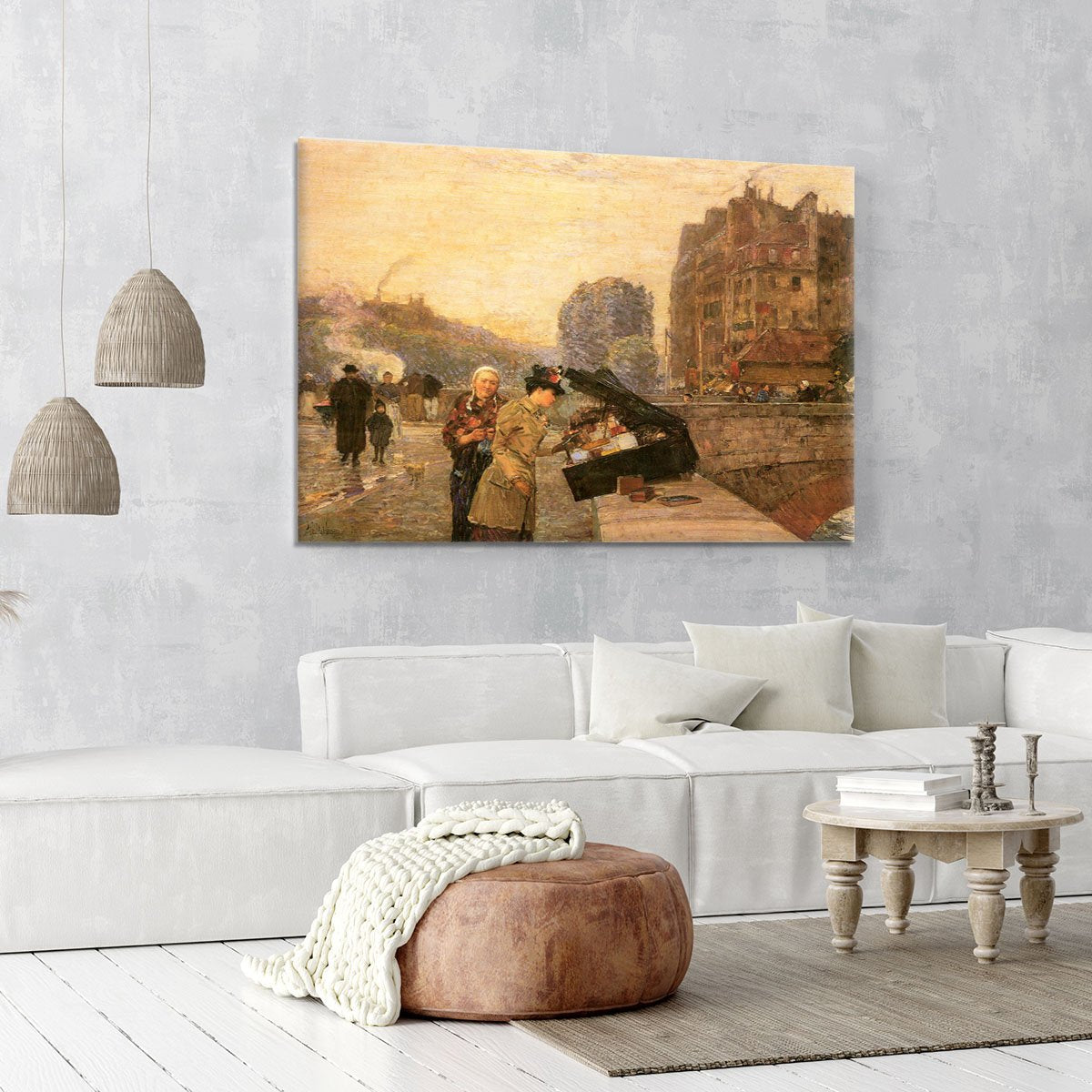 St Michel by Hassam Canvas Print or Poster