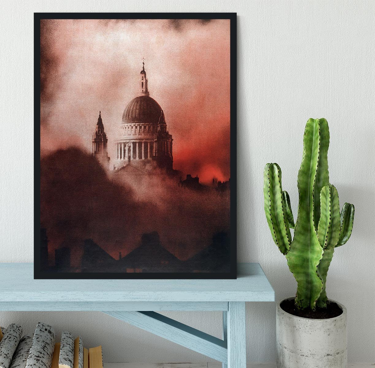 St Pauls Survives in colour Framed Print - Canvas Art Rocks - 2