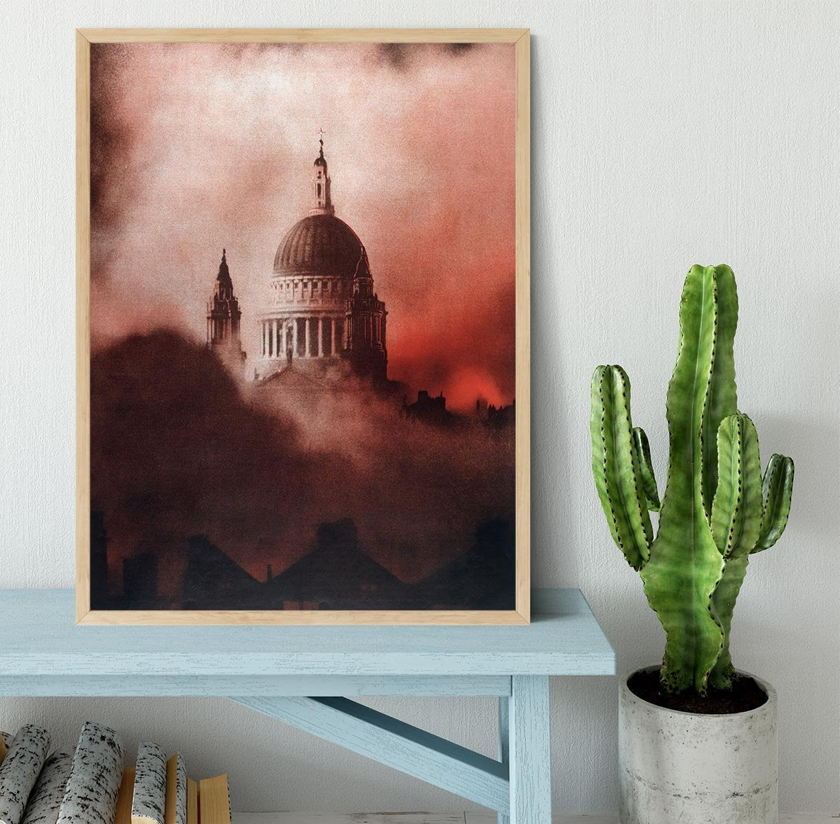 St Pauls Survives in colour Framed Print - Canvas Art Rocks - 4
