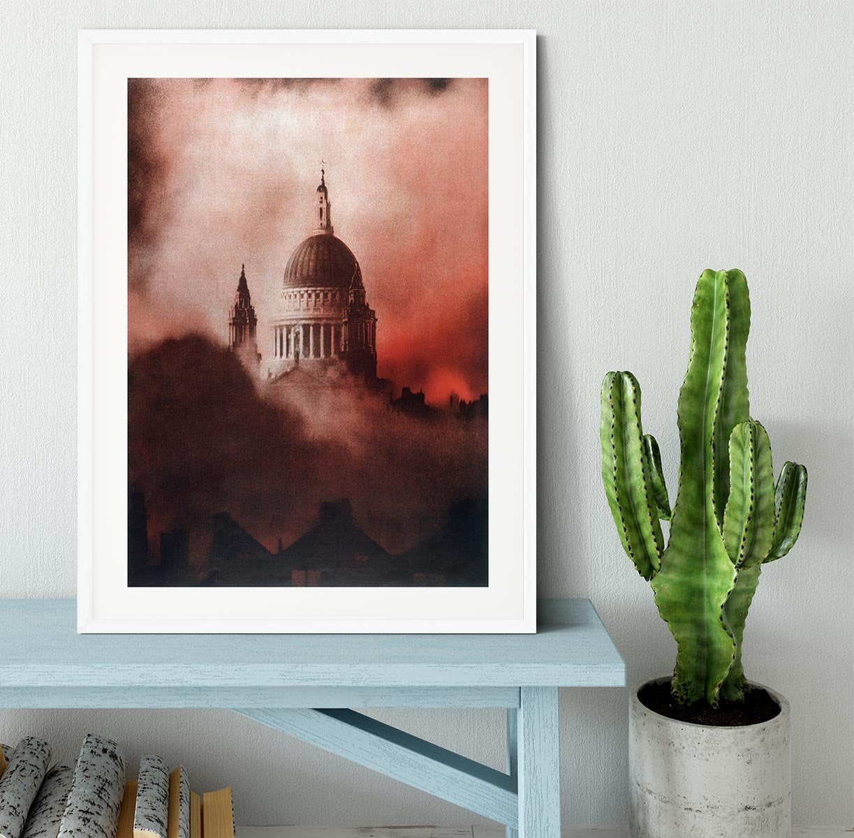 St Pauls Survives in colour Framed Print - Canvas Art Rocks - 5