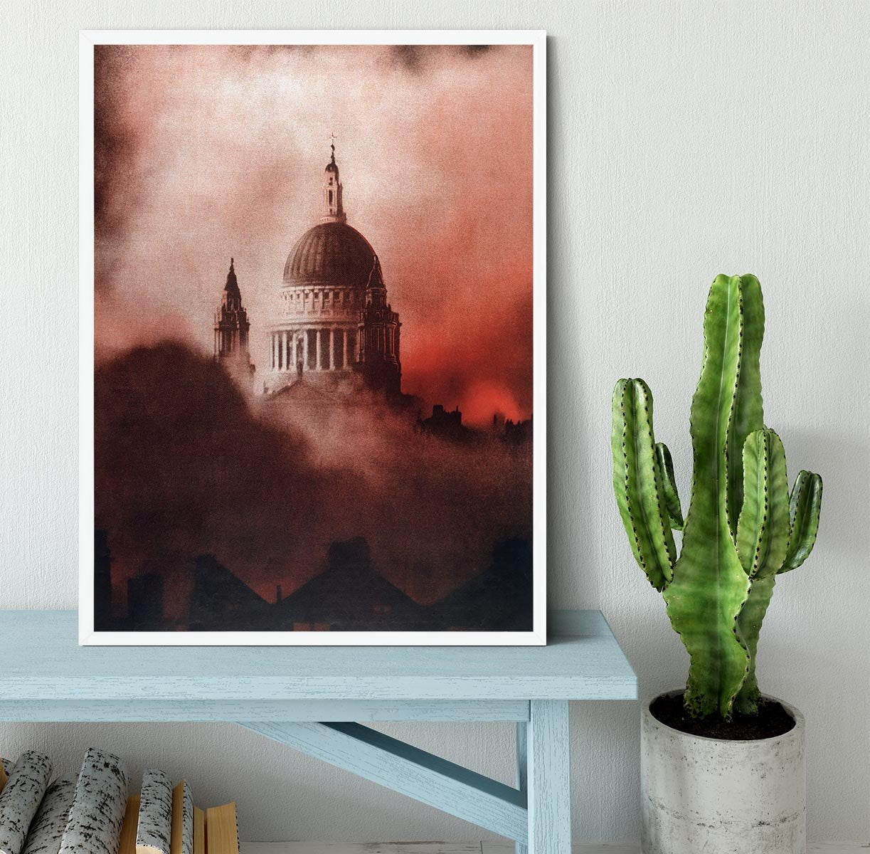 St Pauls Survives in colour Framed Print - Canvas Art Rocks -6