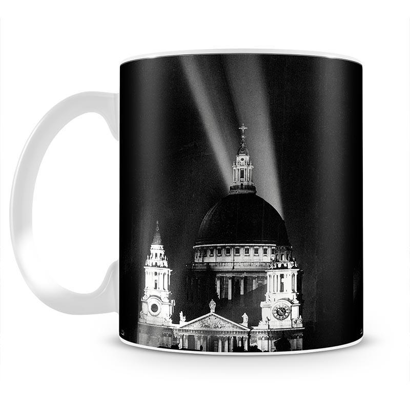 St Pauls floodlight on VE Day Mug - Canvas Art Rocks - 2