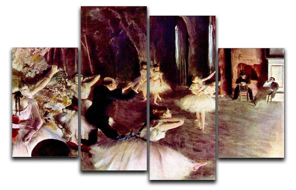 Stage trial by Degas 4 Split Panel Canvas - Canvas Art Rocks - 1