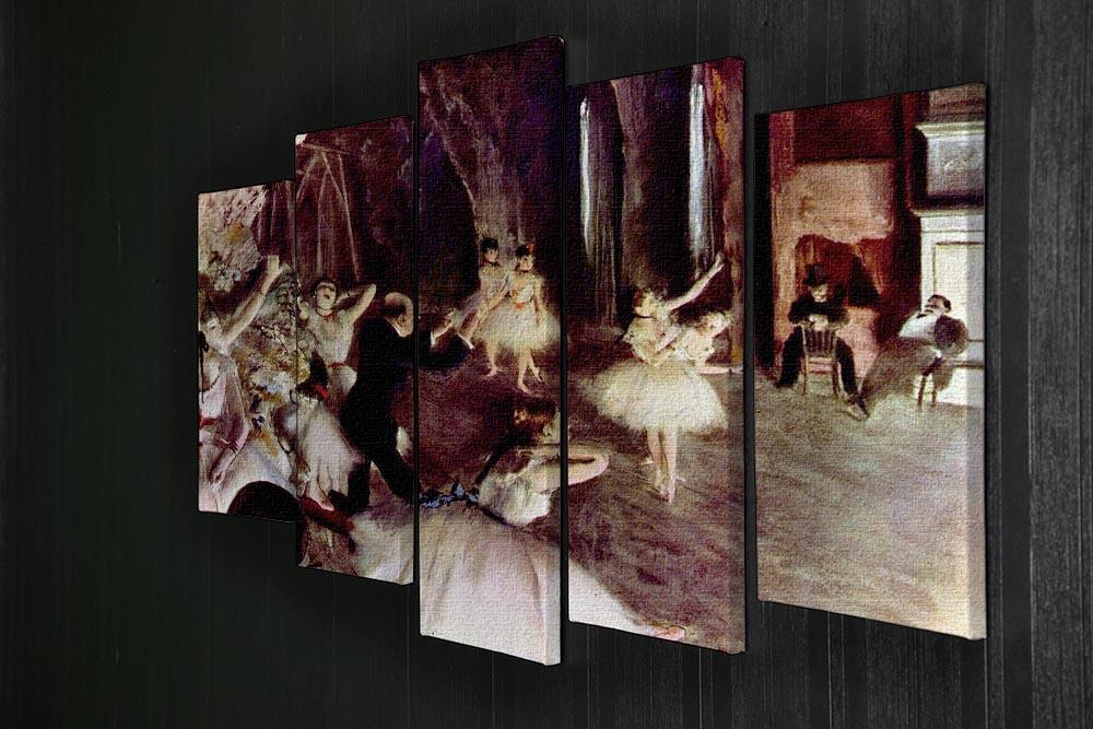 Stage trial by Degas 5 Split Panel Canvas - Canvas Art Rocks - 2