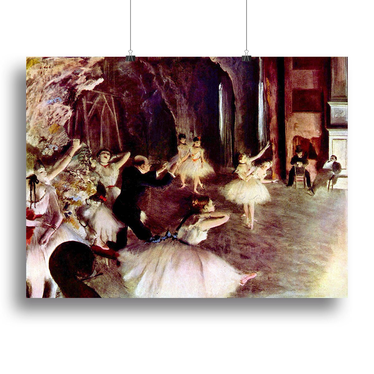 Stage trial by Degas Canvas Print or Poster