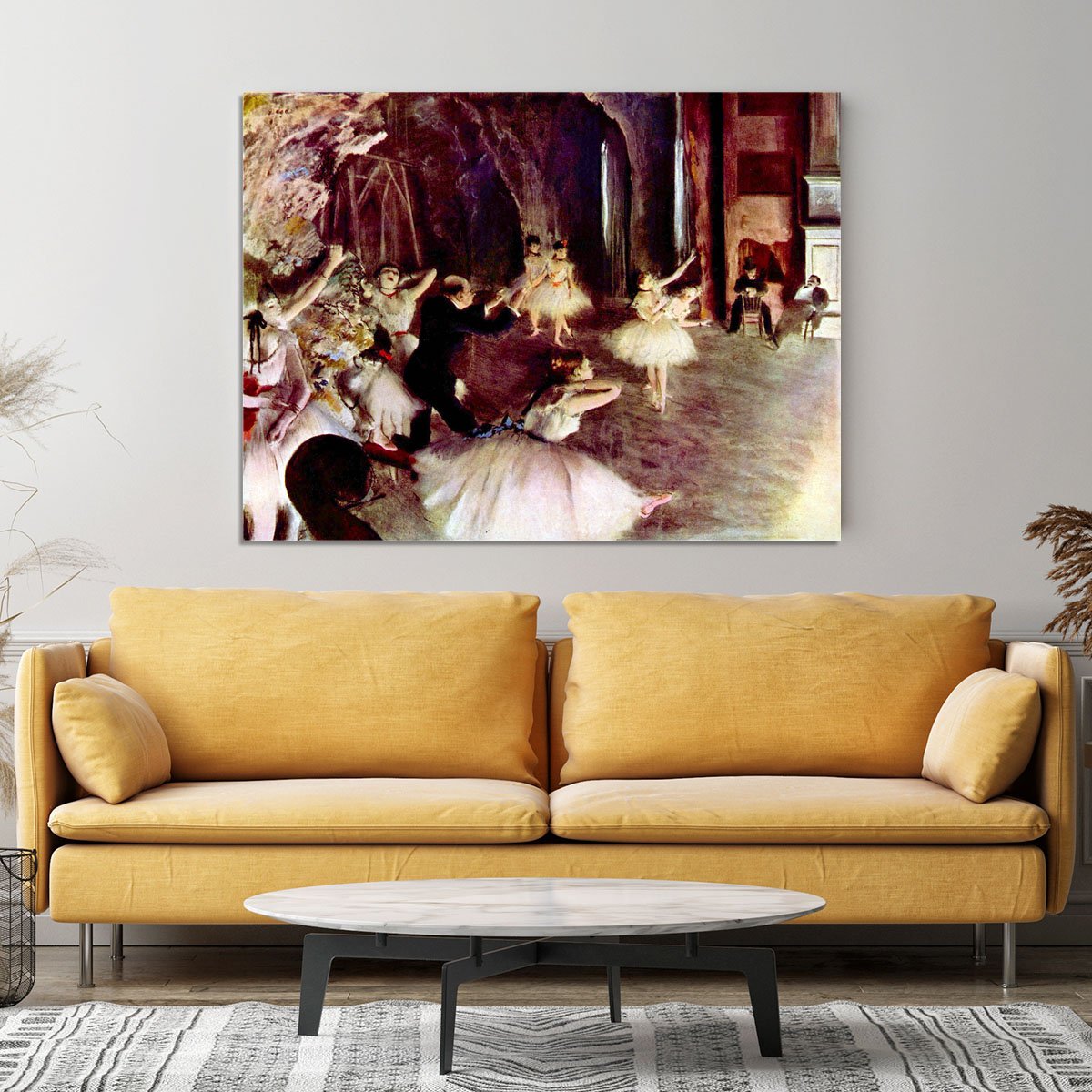 Stage trial by Degas Canvas Print or Poster