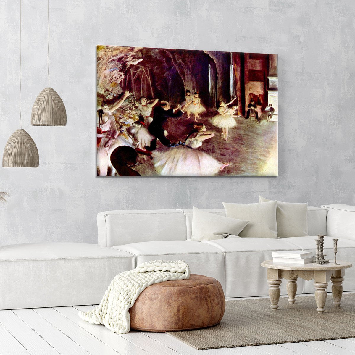 Stage trial by Degas Canvas Print or Poster
