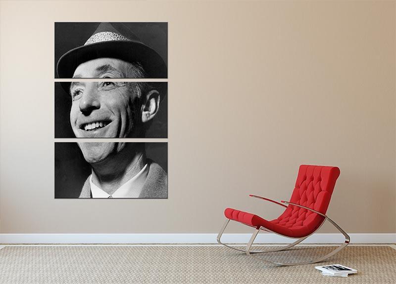 Stanley Matthews footballer 3 Split Panel Canvas Print - Canvas Art Rocks - 2