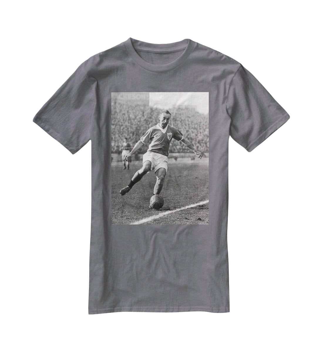 Stanley Matthews playing football T-Shirt - Canvas Art Rocks - 3