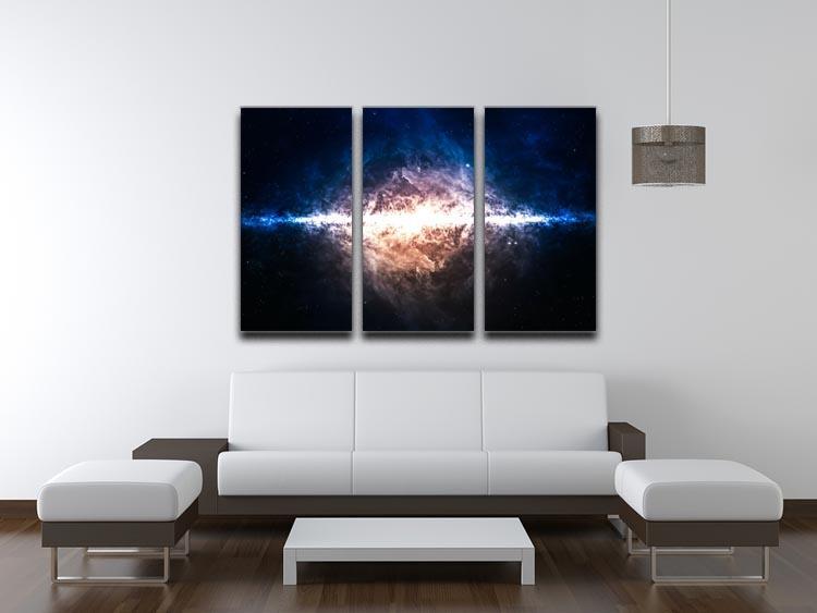Star field in deep space 3 Split Panel Canvas Print - Canvas Art Rocks - 3